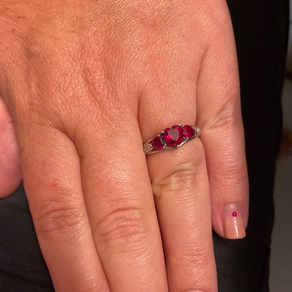 Lab created ruby ring